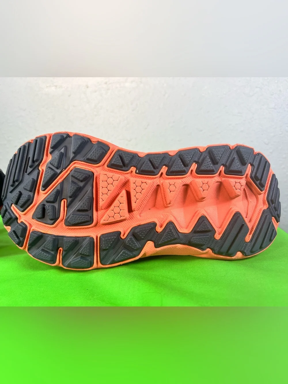 Hoka Navy Blue and Orange Trail Running Shoes